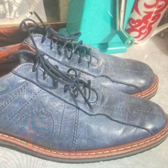 Allen Edmonds Voyager Leather Blue Leather Oxford / Walking Shoes 12 B MSRP $295